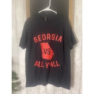 Georgia Vs. All Y'All T Shirt L mens Black/ Red